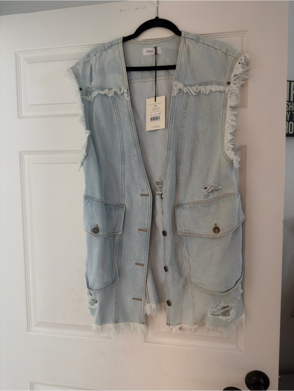 Spell Daydreamer Denim Vest L BNWT